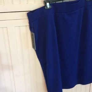 Bright blue skirt
